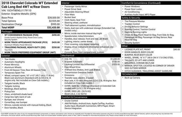 used 2018 Chevrolet Colorado car, priced at $16,936