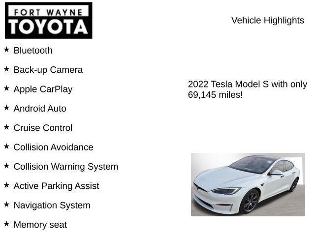 used 2022 Tesla Model S car, priced at $40,970