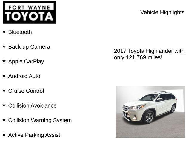 used 2017 Toyota Highlander car, priced at $20,234