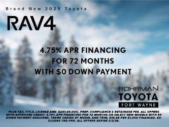 new 2025 Toyota RAV4 car, priced at $34,943