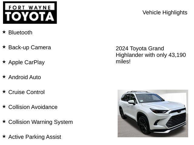 used 2024 Toyota Grand Highlander Hybrid car, priced at $56,363
