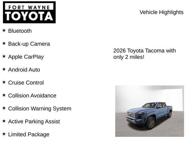 new 2026 Toyota Tacoma car, priced at $53,988