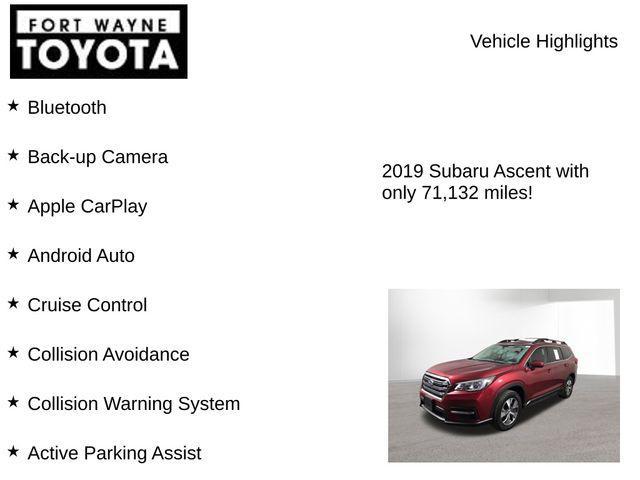 used 2019 Subaru Ascent car, priced at $18,838