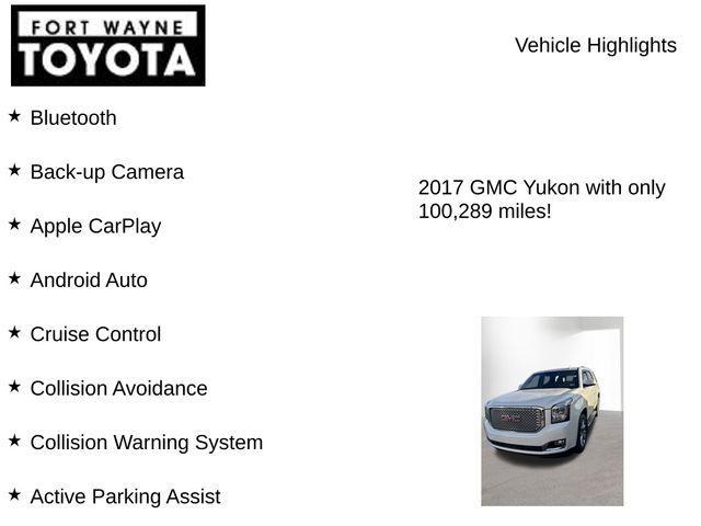used 2017 GMC Yukon car, priced at $26,823