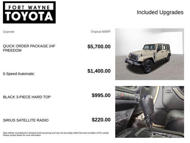 used 2017 Jeep Wrangler Unlimited car, priced at $20,231