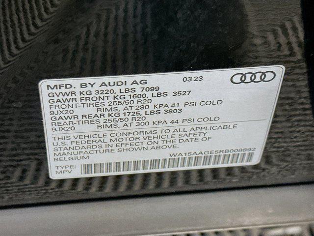 used 2024 Audi Q8 e-tron car, priced at $39,397