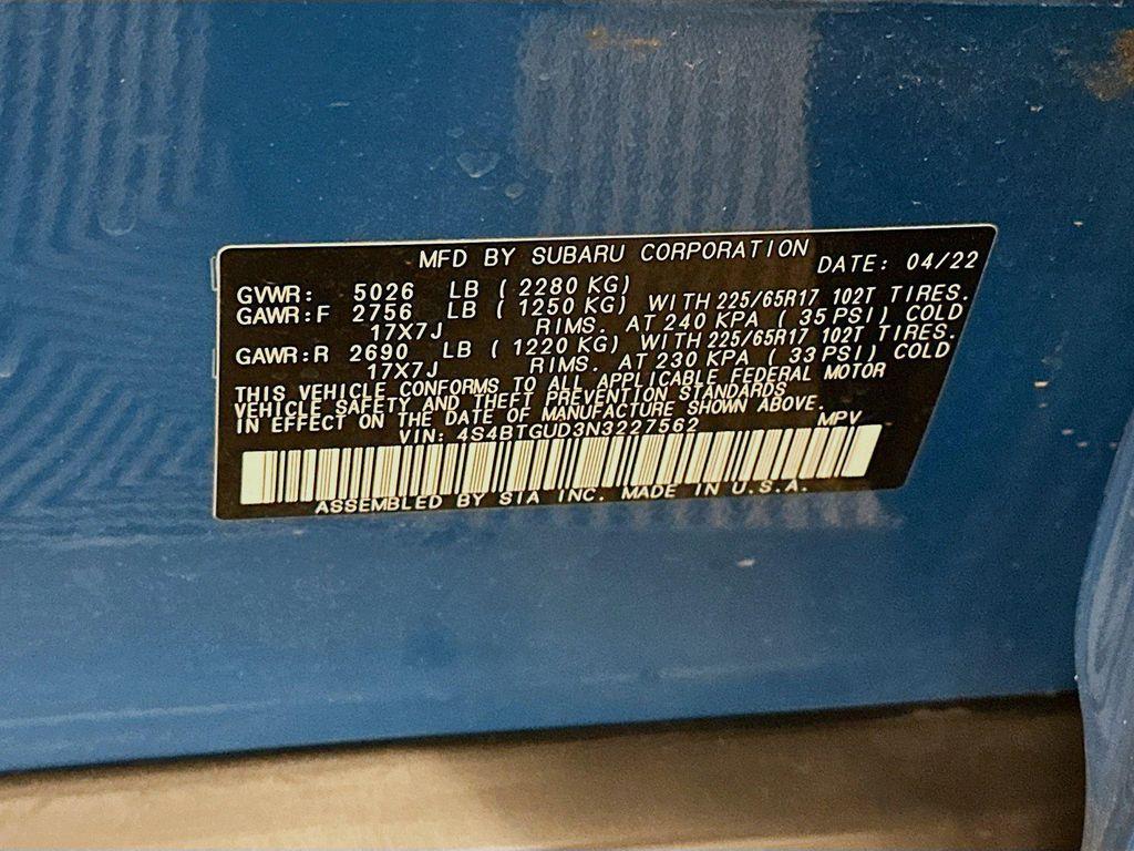 used 2022 Subaru Outback car, priced at $27,987