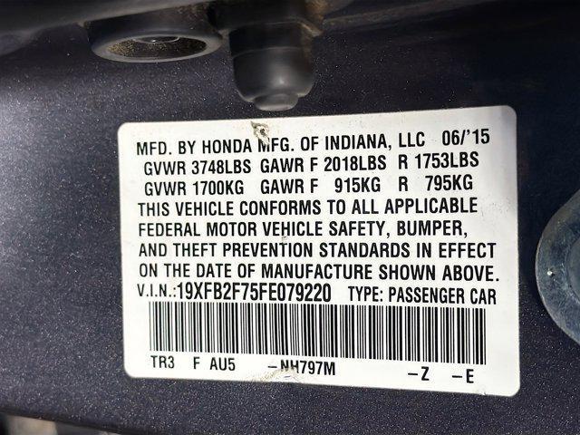 used 2015 Honda Civic car, priced at $8,999