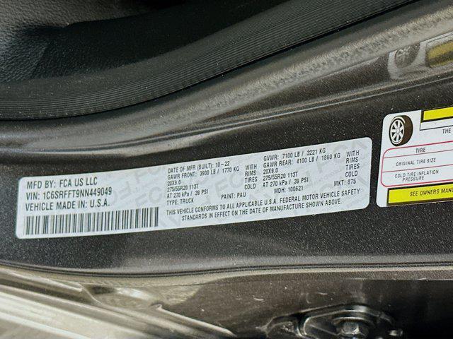 used 2022 Ram 1500 car, priced at $33,987