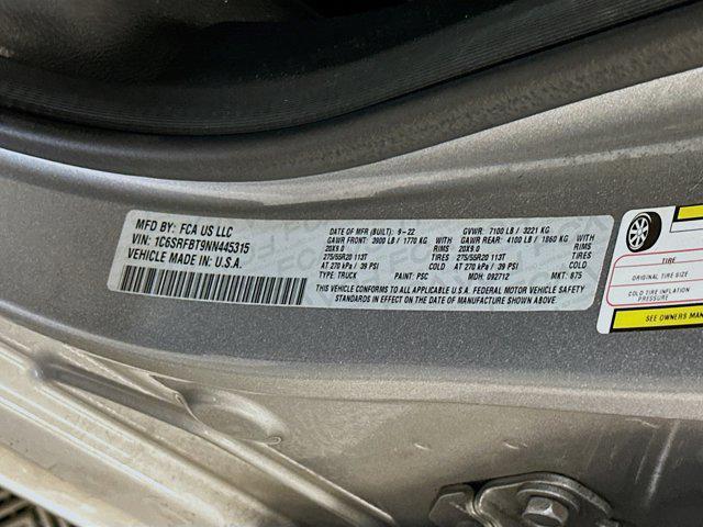 used 2022 Ram 1500 car, priced at $29,996