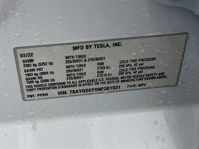 used 2022 Tesla Model Y car, priced at $31,487