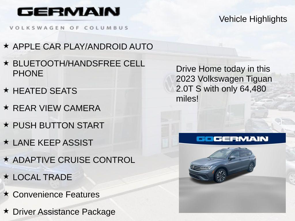 used 2023 Volkswagen Tiguan car, priced at $19,746