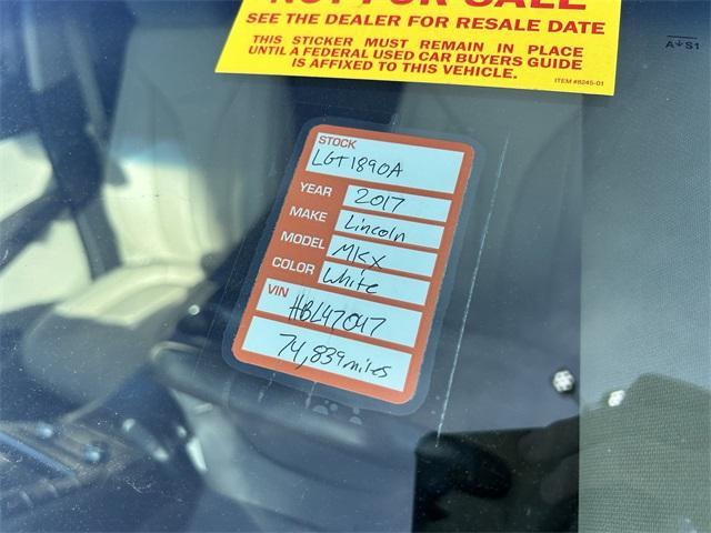 used 2017 Lincoln MKX car, priced at $14,991