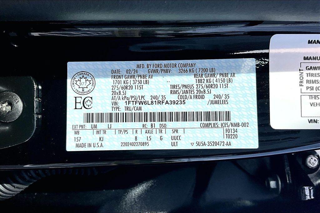 used 2024 Ford F-150 car, priced at $55,016