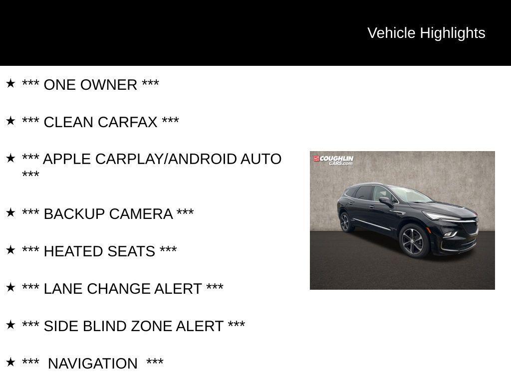 used 2022 Buick Enclave car, priced at $30,550