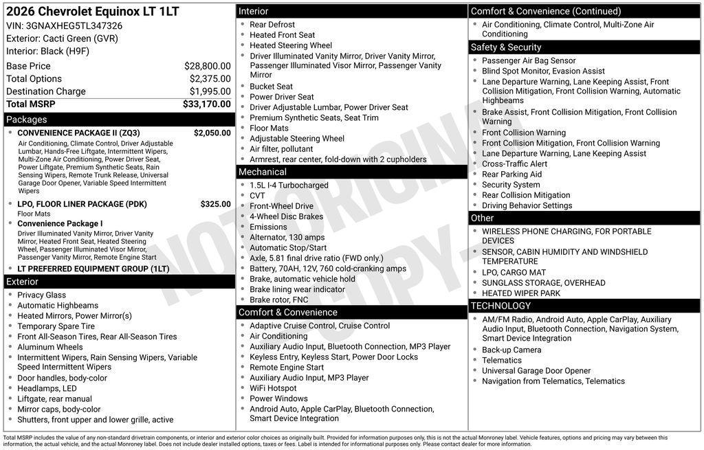 new 2026 Chevrolet Equinox car