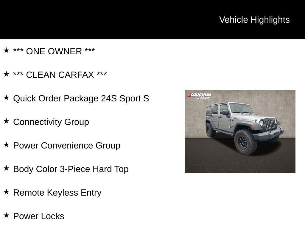 used 2018 Jeep Wrangler JK Unlimited car, priced at $24,154