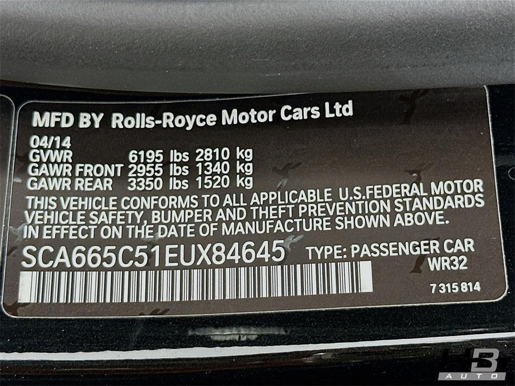 used 2014 Rolls-Royce Wraith car, priced at $114,998