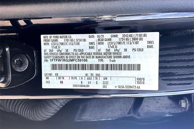 used 2021 Ford F-150 car, priced at $62,571