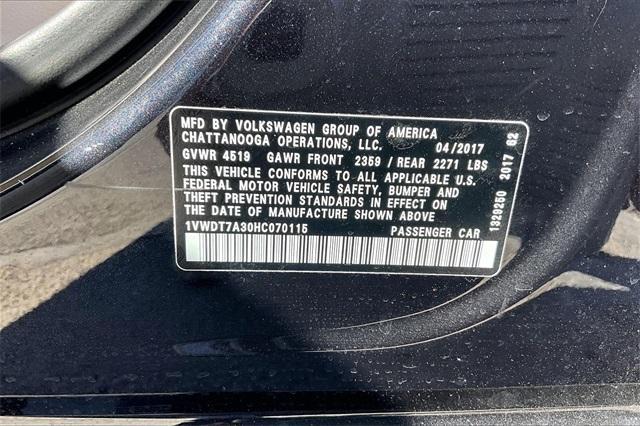 used 2017 Volkswagen Passat car, priced at $14,267