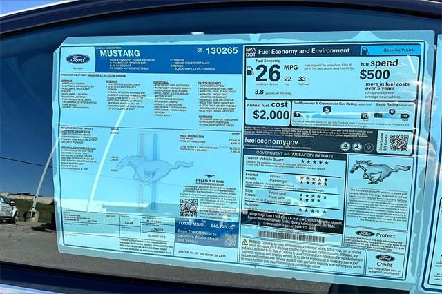 new 2025 Ford Mustang car, priced at $39,664