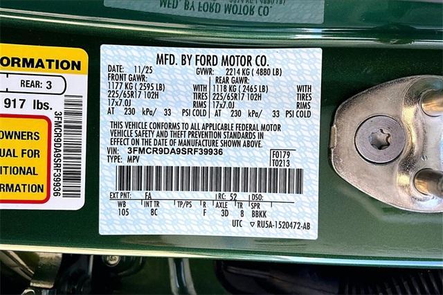 new 2025 Ford Bronco Sport car, priced at $36,572