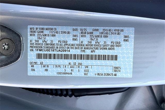 new 2026 Ford Escape car, priced at $28,993