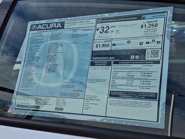 new 2026 Acura Integra car, priced at $41,095