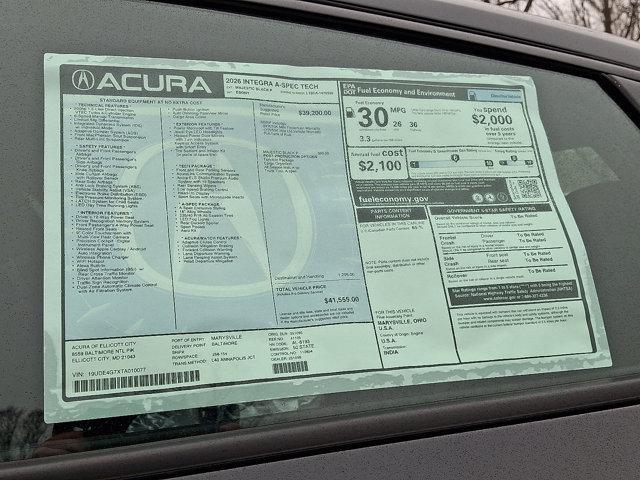 new 2026 Acura Integra car, priced at $42,354
