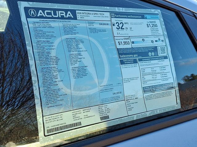 new 2026 Acura Integra car, priced at $41,194