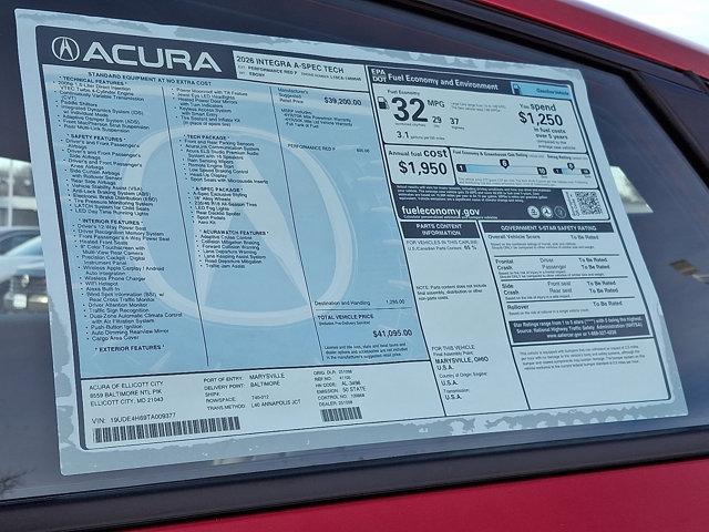 new 2026 Acura Integra car, priced at $41,095