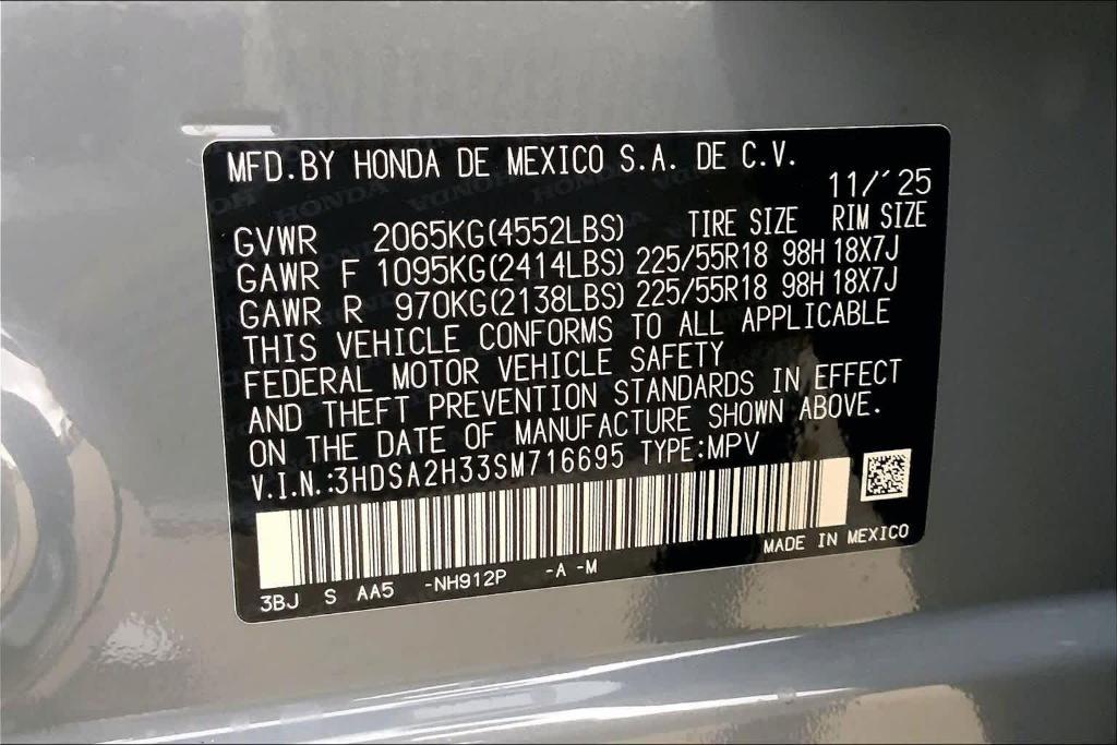 new 2025 Acura ADX car, priced at $38,950