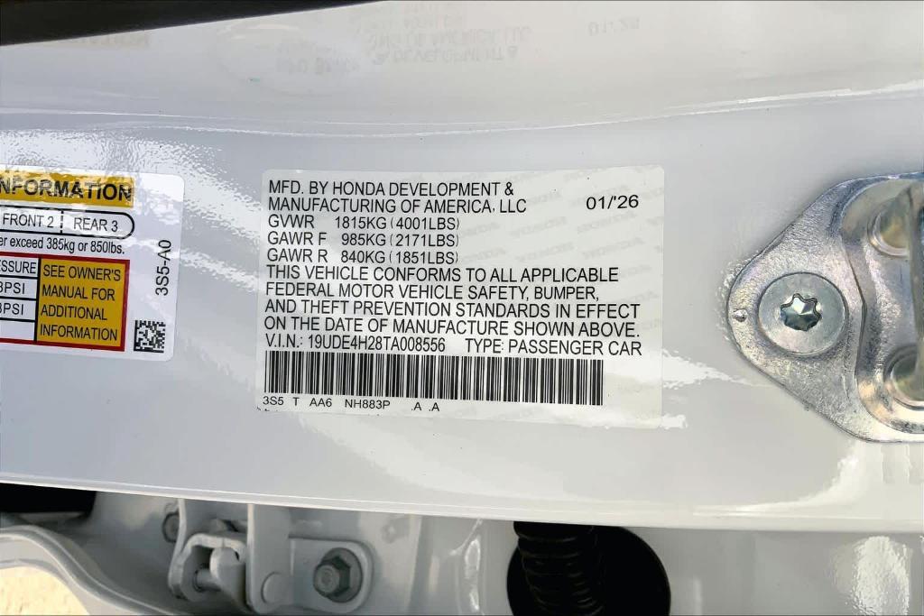 new 2026 Acura Integra car, priced at $35,295