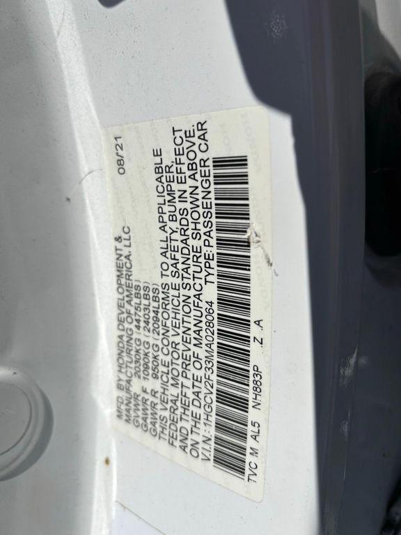 used 2021 Honda Accord car, priced at $23,599