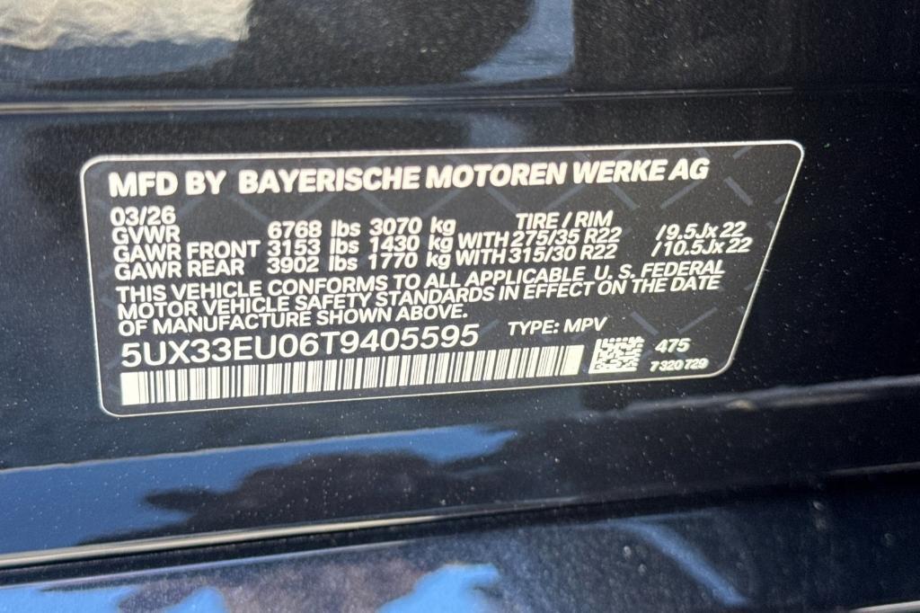 new 2026 BMW X5 car, priced at $109,700