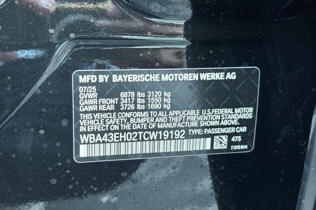 new 2026 BMW 750e car, priced at $127,960