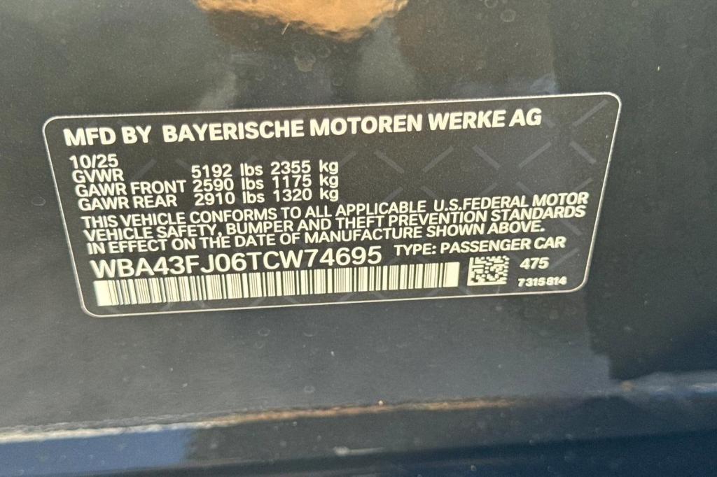 new 2026 BMW 530 car, priced at $72,140