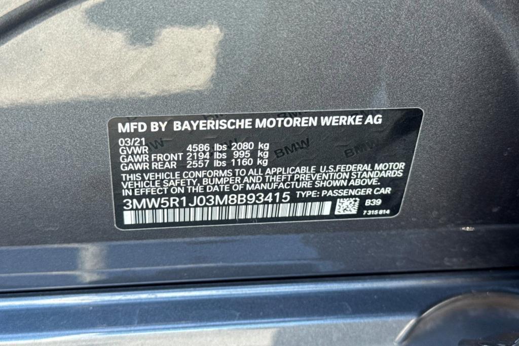 used 2021 BMW 330 car, priced at $28,082