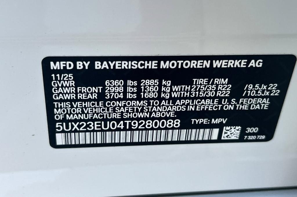 new 2026 BMW X5 car, priced at $86,625