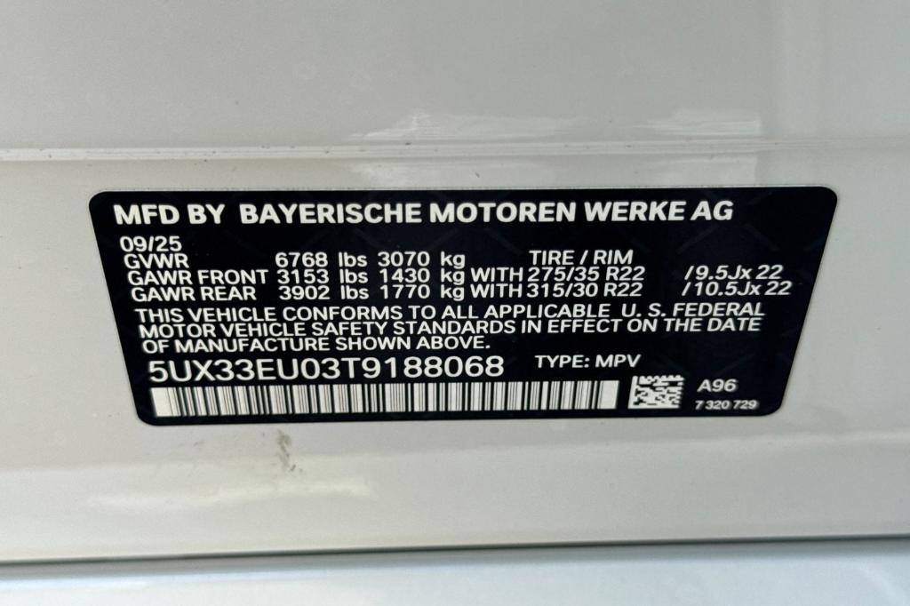 new 2026 BMW X5 car, priced at $108,175