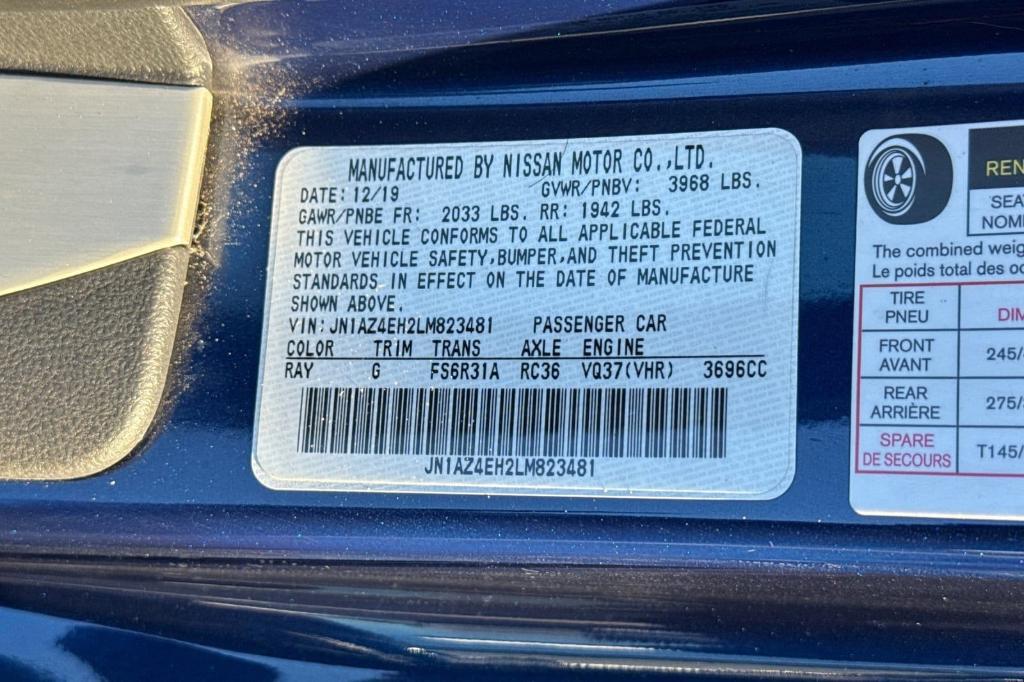 used 2020 Nissan 370Z car, priced at $24,496