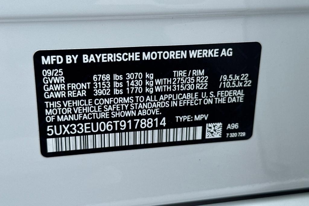 new 2026 BMW X5 car, priced at $108,675