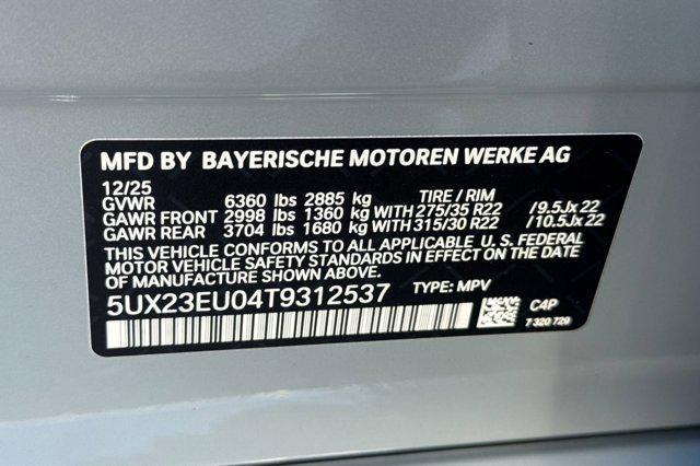 new 2026 BMW X5 car, priced at $85,775