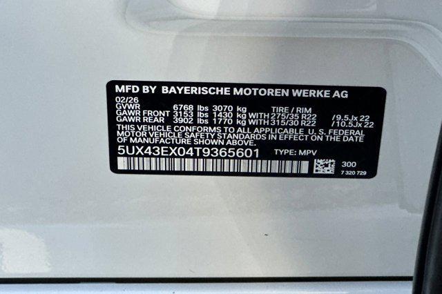 new 2026 BMW X6 car, priced at $116,250