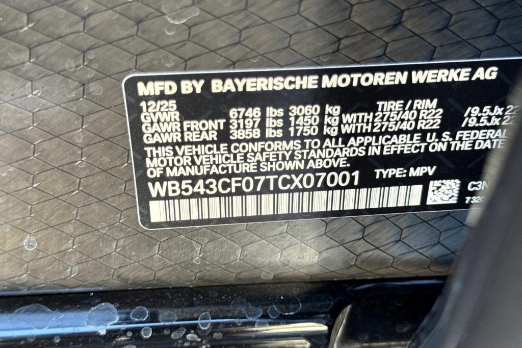 new 2026 BMW iX car, priced at $86,795