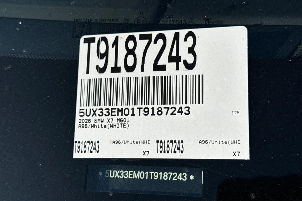 new 2026 BMW X7 car, priced at $127,310