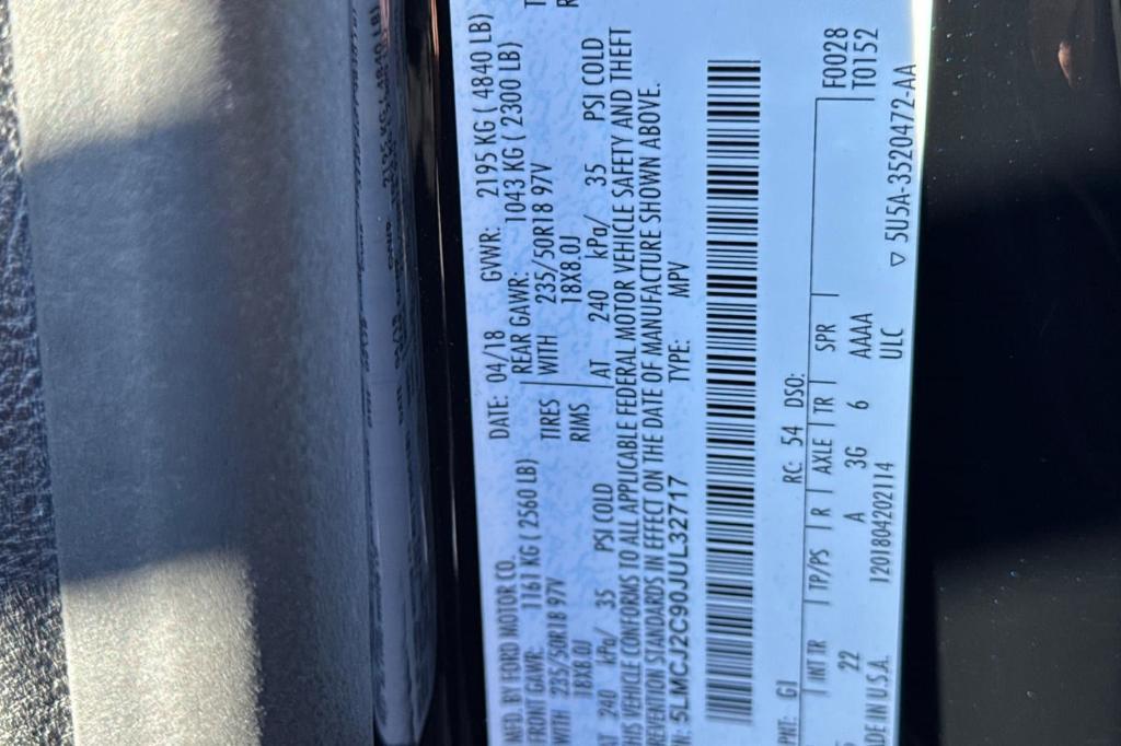 used 2018 Lincoln MKC car, priced at $12,497