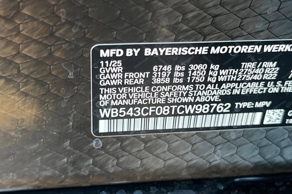 new 2026 BMW iX car, priced at $87,745