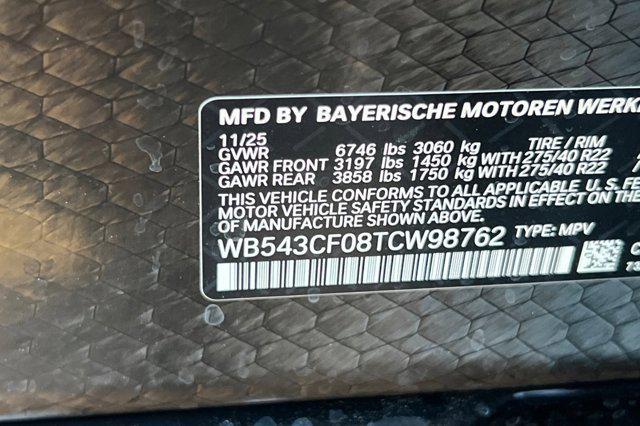 new 2026 BMW iX car, priced at $87,745