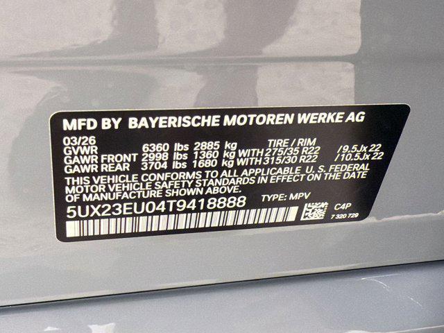 new 2026 BMW X5 car, priced at $85,050